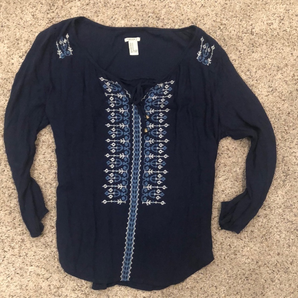 Embroidered top